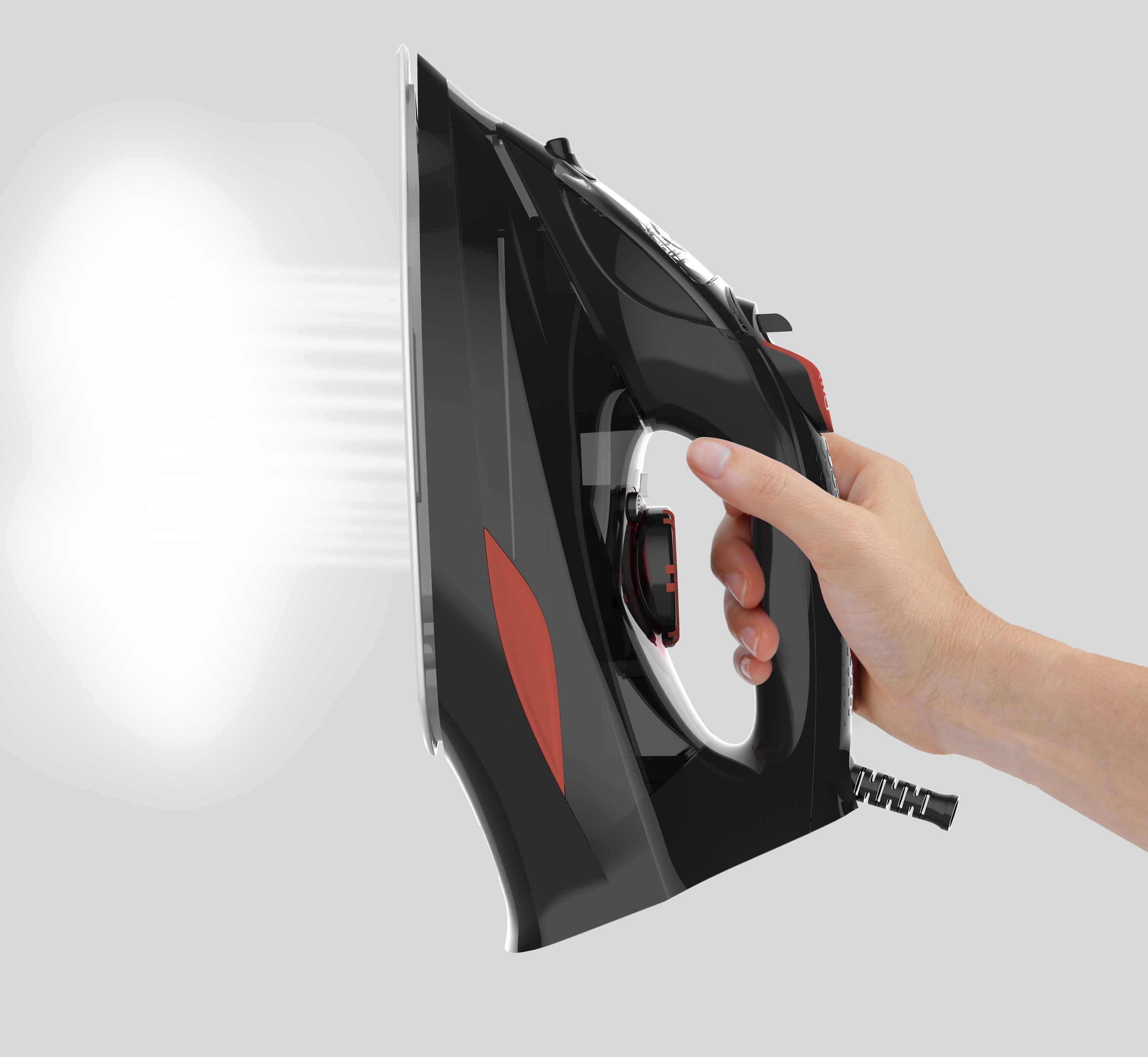 EAN 8432406180192 - Black & Decker BXIR3000E plancha Plancha a vapor Suela de cerámica 3000 W Negro, Naranja imagen 4