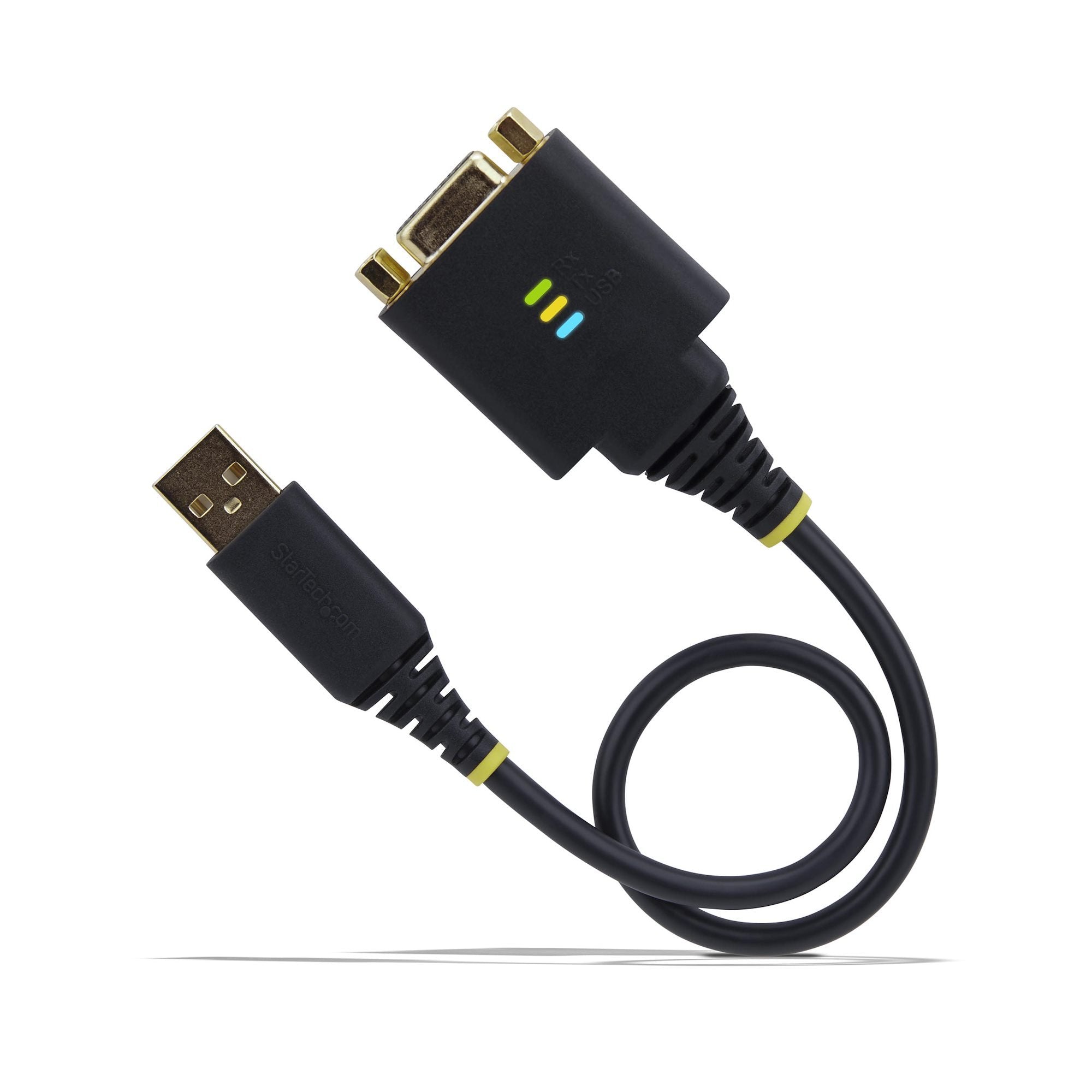 EAN 0065030898362 - StarTech.com 1P1FFCN-USB-SERIAL cable de serie Negro 0,3 m USB tipo A DB-9 imagen 7