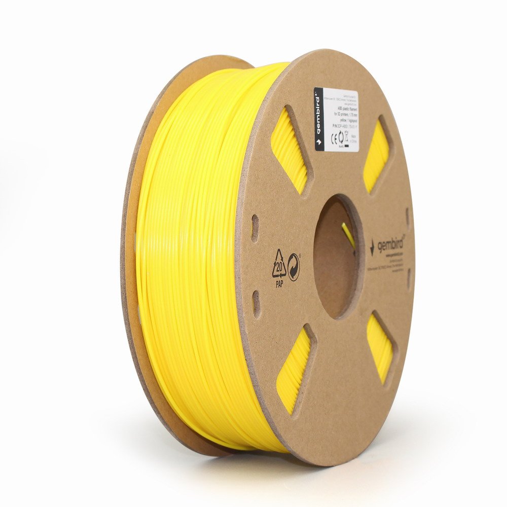 EAN 8716309088442 - Gembird 3DP-ABS1.75-01-Y material de impresión 3d ABS Amarillo 1,4 kg imagen 2