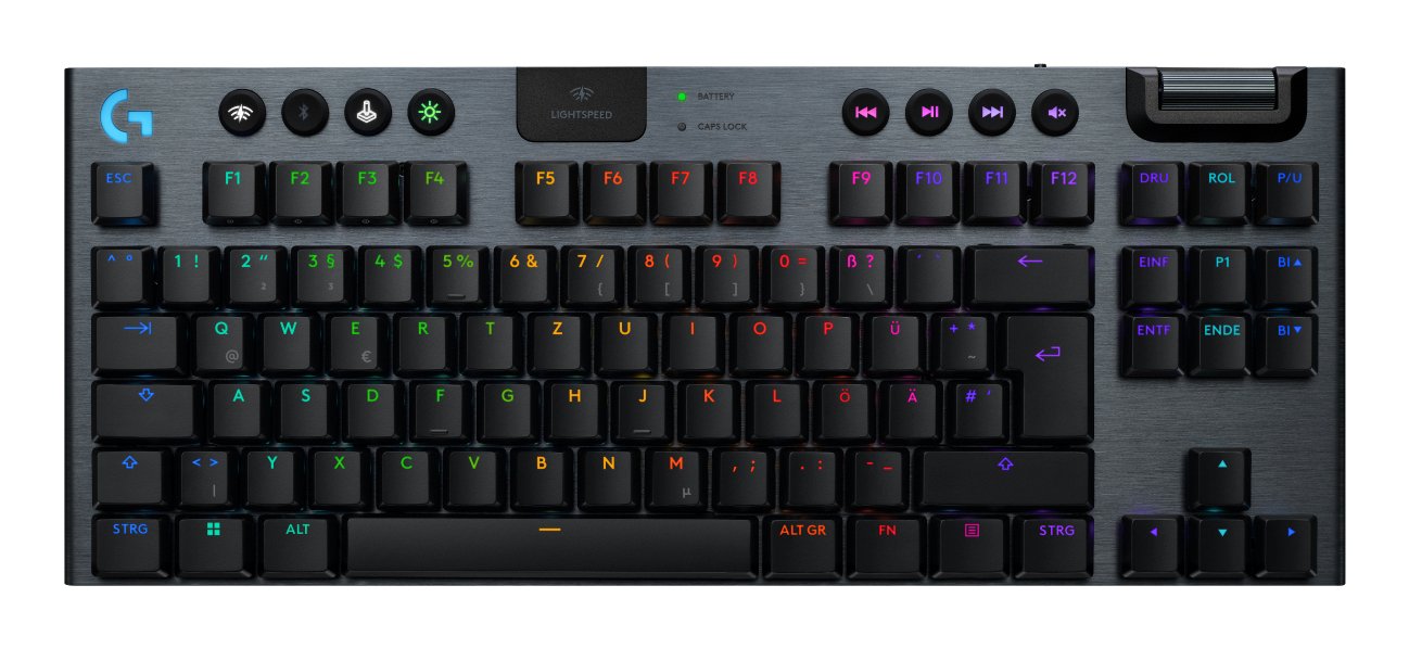 EAN 5099206121751 - Logitech G G915 X LIGHTSPEED teclado Juego USB + RF Wireless + Bluetooth QWERTZ Alemán Negro imagen 1