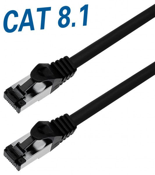 Cable De Red Cat8.1 Rj45 S Ftp 1,5m Negro