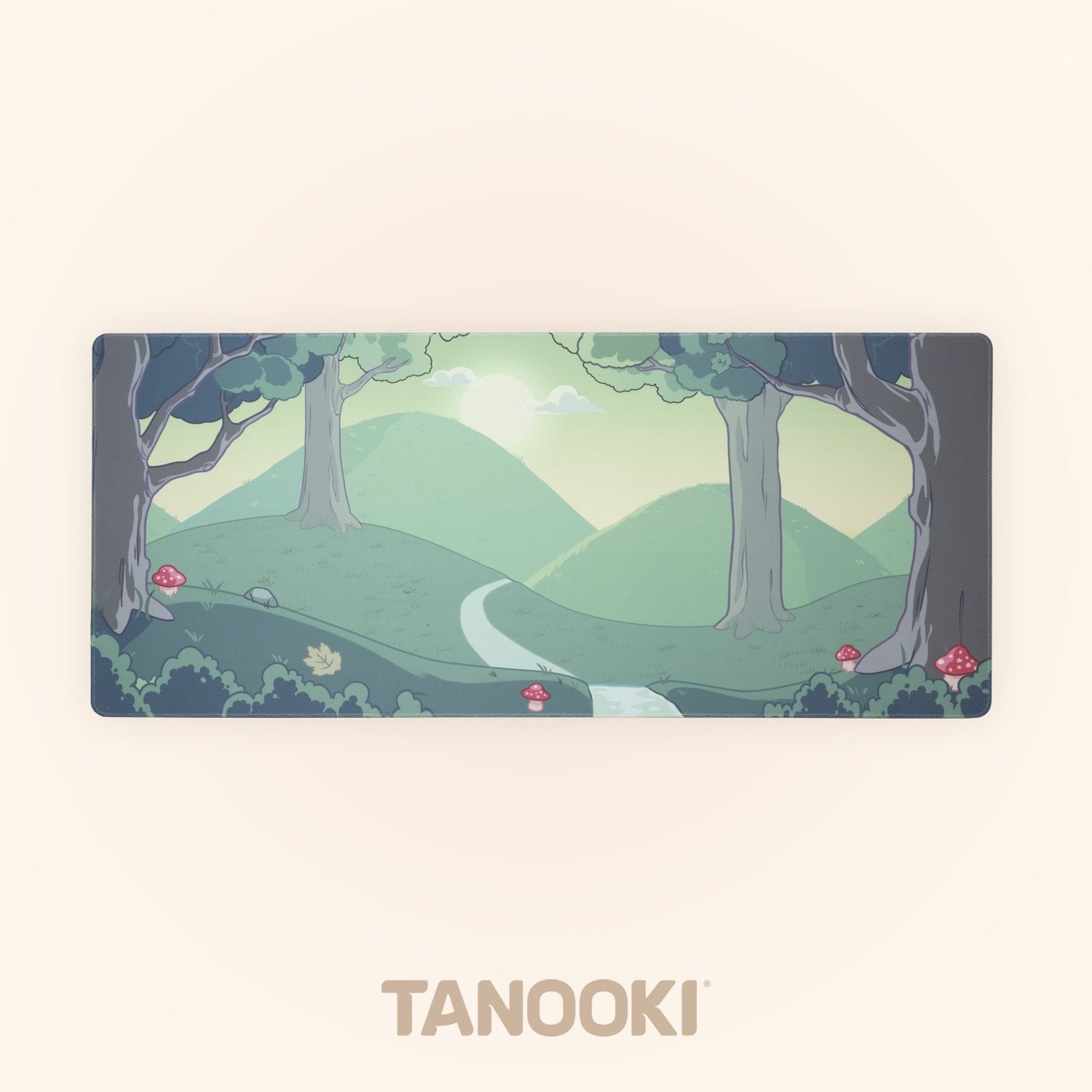 EAN 8436563094569 - TANOOKI TNK4002 alfombrilla para ratón Alfombrilla de ratón para juegos Crema de color, Verde, Pino imagen 1