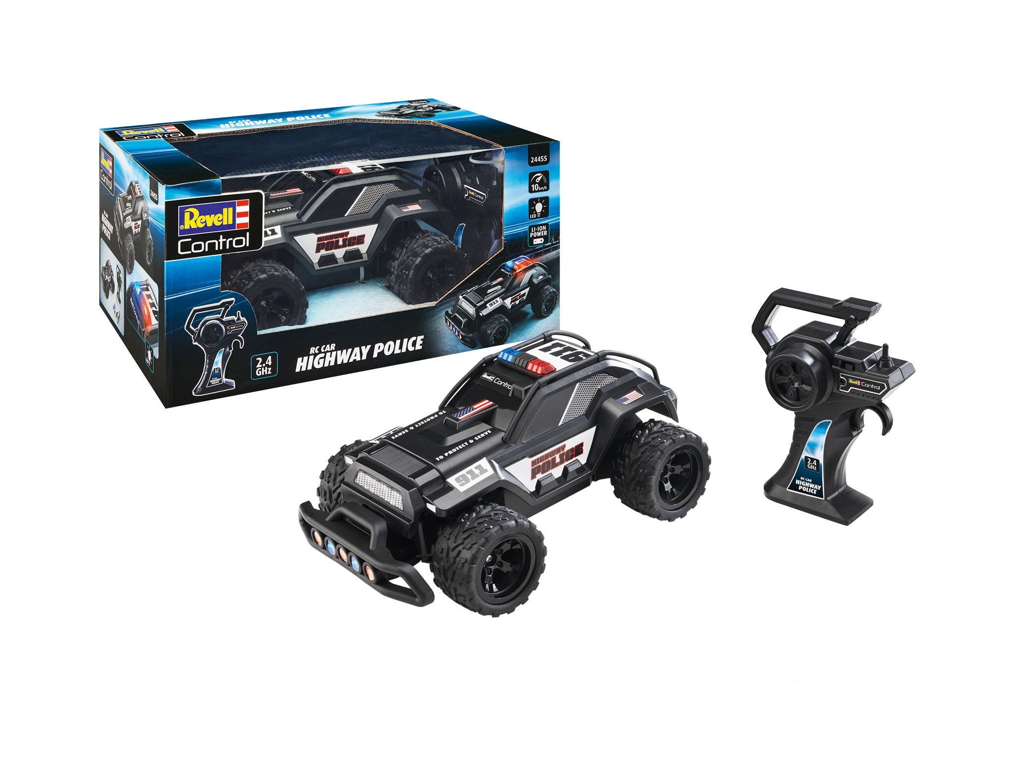EAN 4009803244556 - Revell Highway Police modelo controlado por radio Coche Motor eléctrico imagen 4
