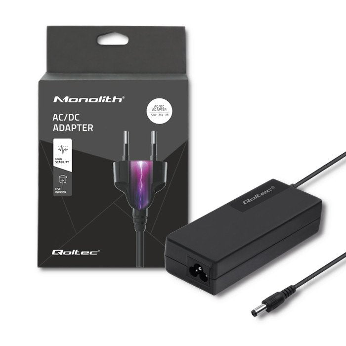 EAN 5901878507934 - Qoltec 50793 adaptador e inversor de corriente Interior 72 W Negro imagen 4