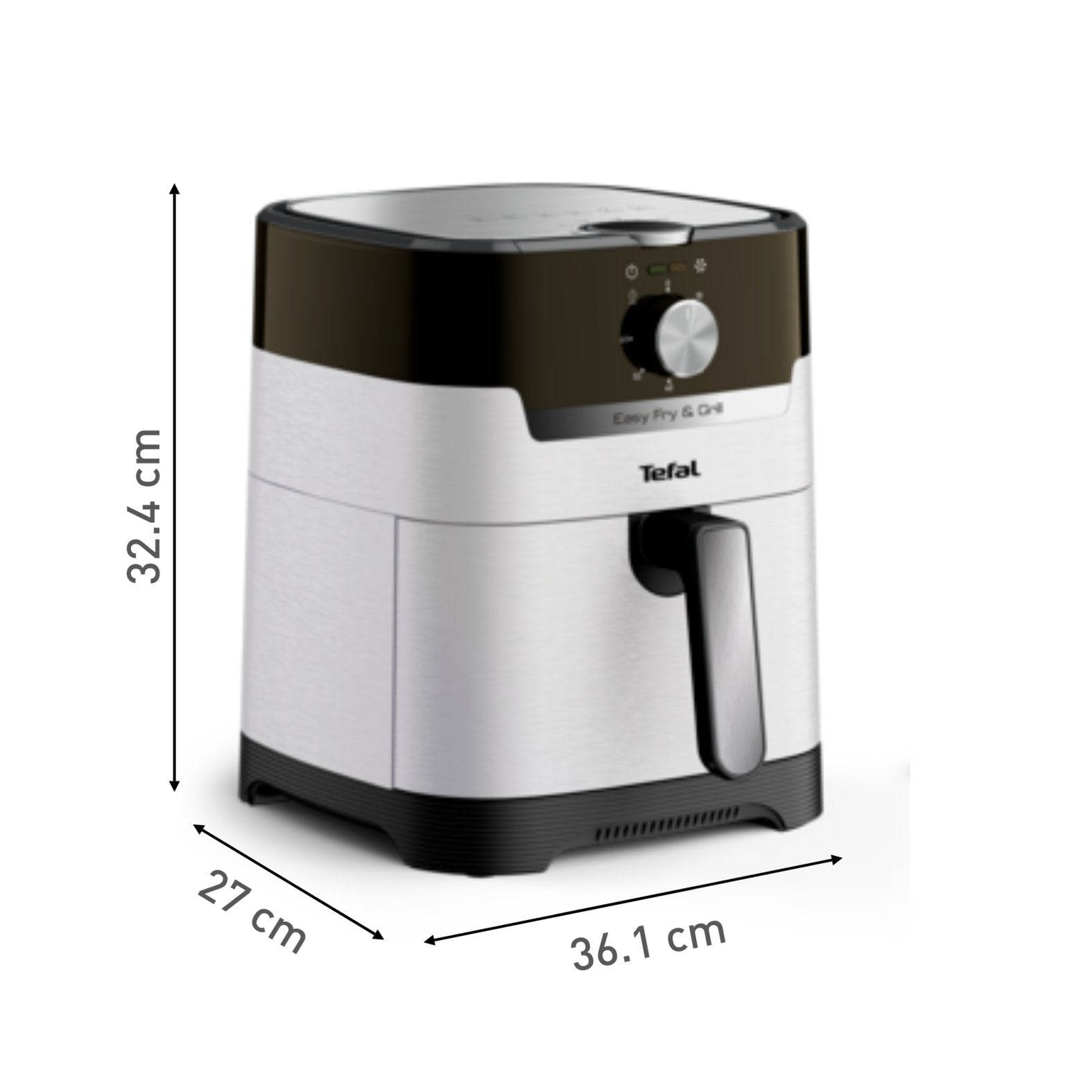 EAN 3045380024441 - Tefal Easy Fry & Grill EY501A Sencillo 4,2 L Independiente 1550 W Freidora de aire caliente Negro, Acero imagen 10