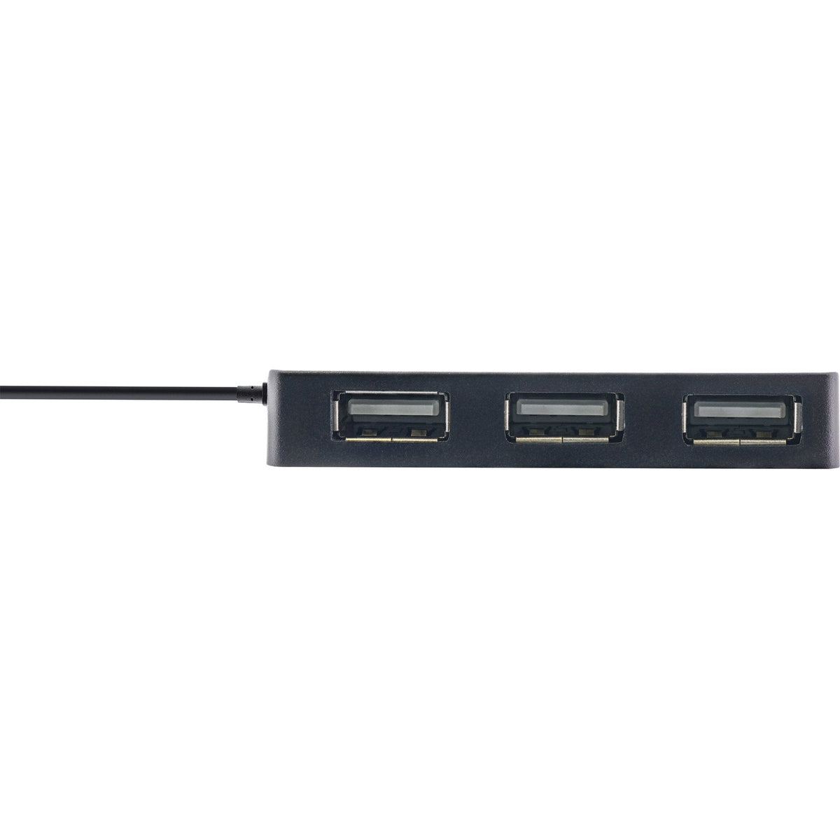 Hub Inline Usb 2.0 De 4 Puertos, Tipo A Macho A 4x Tipo A Hembra, Negro, 30 Cm