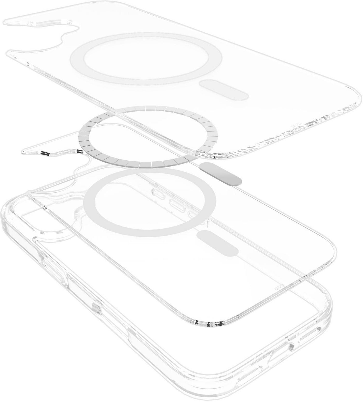 Infinite (Grs) Oslo Iphone 17 Clear Magnetic Cover.