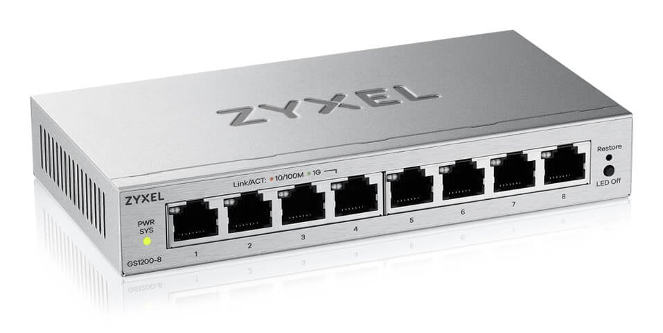 EAN 4718937649945 - Zyxel GS1200-8V3 Gestionado L2 Gigabit Ethernet (10/100/1000) Escritorio Gris imagen 2