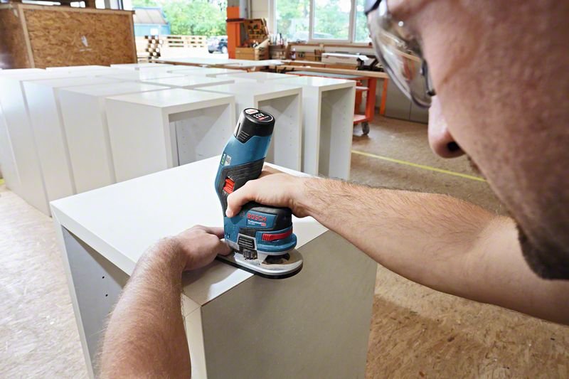 Bosch Fresadora De Cantos A Batería Gkf 12v-8 Professional, 12v, Fresadora 06016b0000