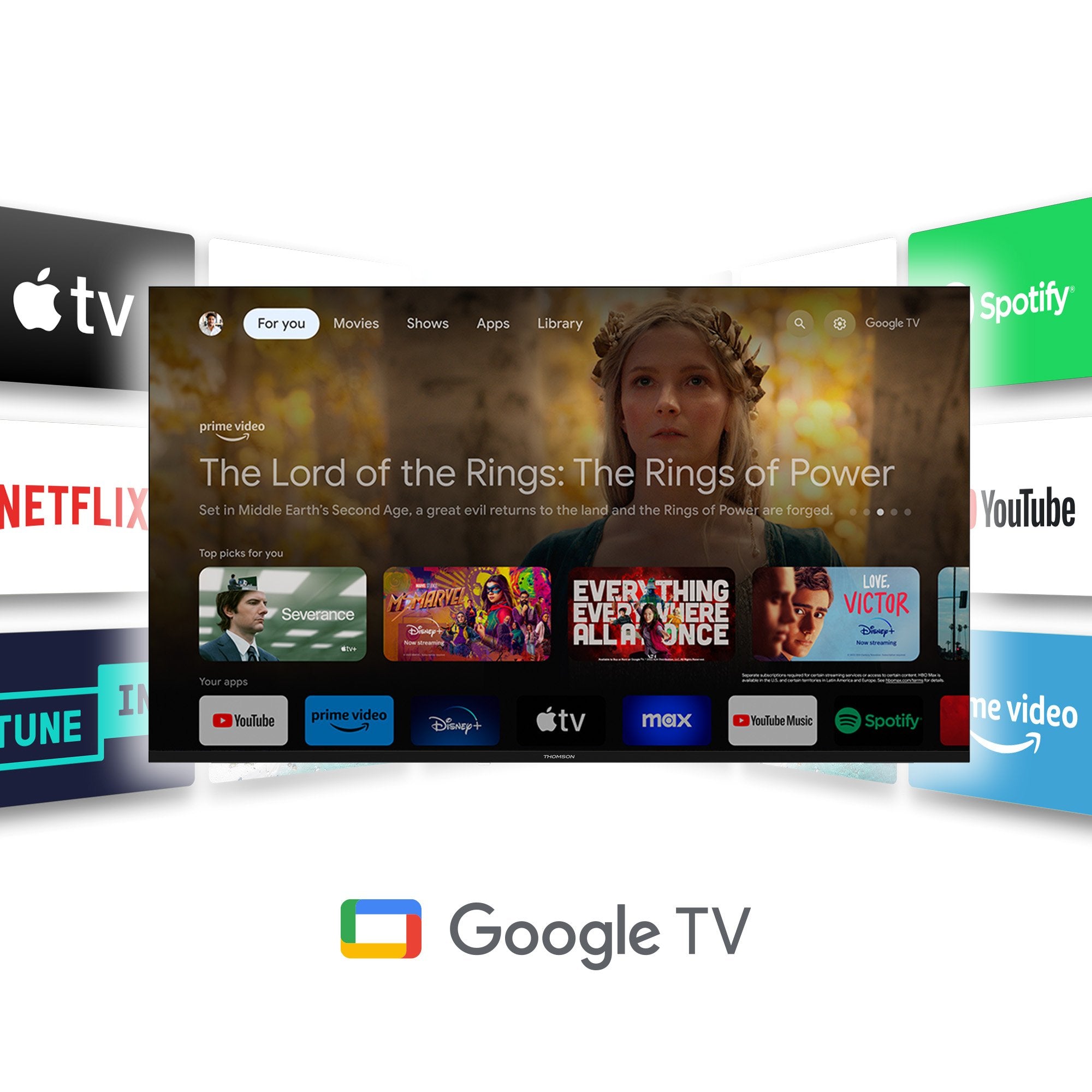 EAN 9120106663099 - Thomson Go Cast 150 HDMI 4K Ultra HD Google TV Blanco imagen 5
