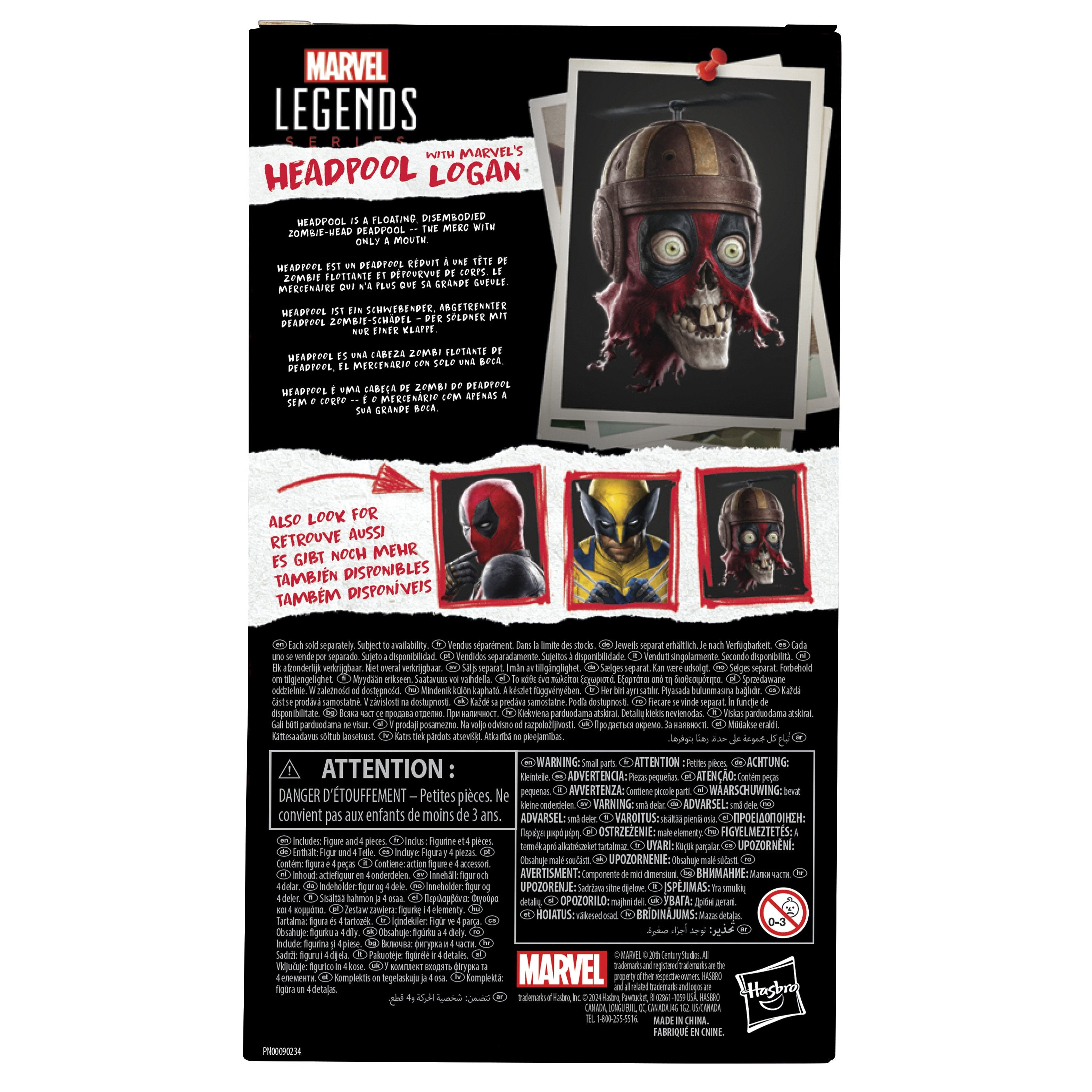 EAN 5010996283771 - Marvel Legends Series Headpool & ’s Logan imagen 8
