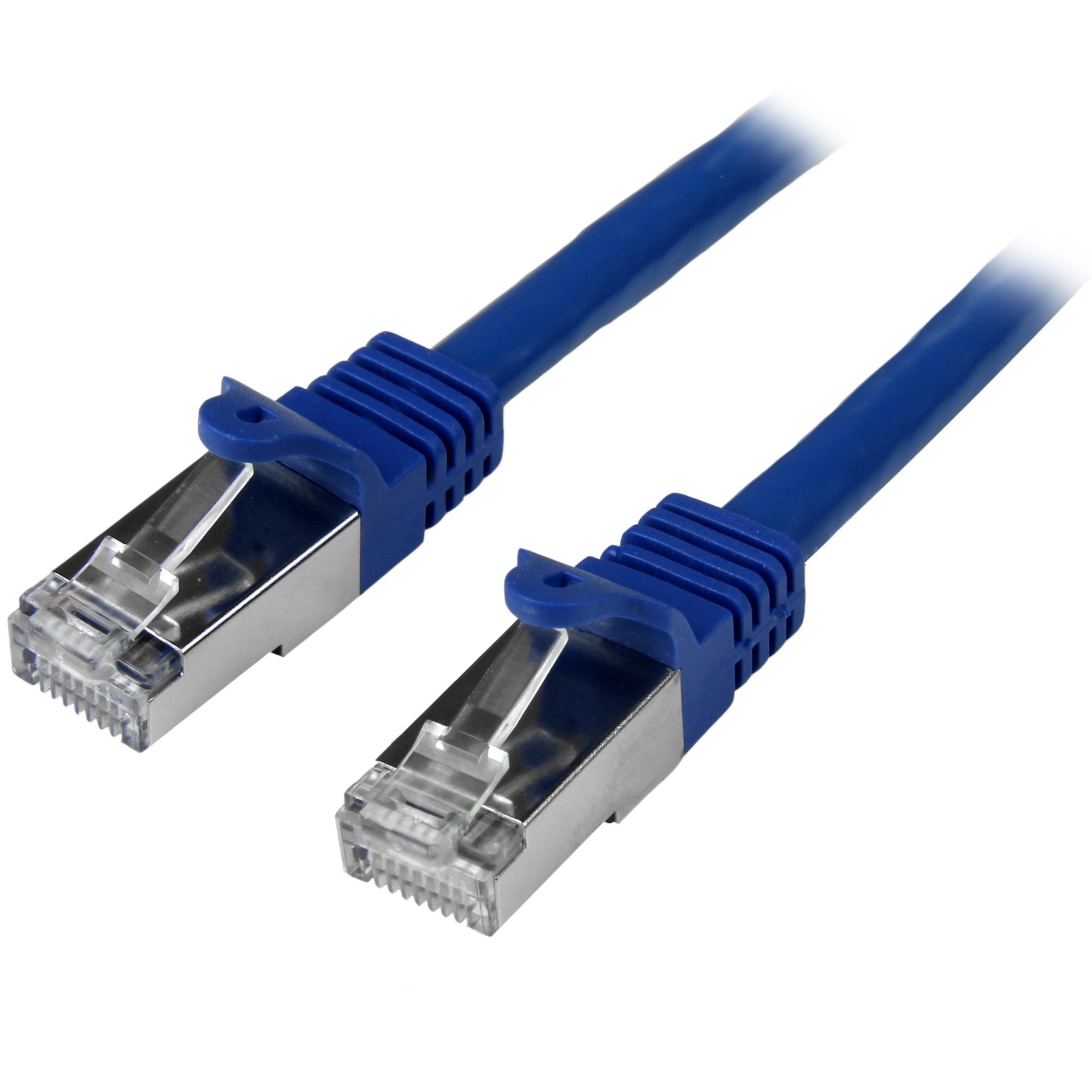 Cable 2m De Red Cat6 Ethernet Cabl Gigabit Blindado Sftp Azul
