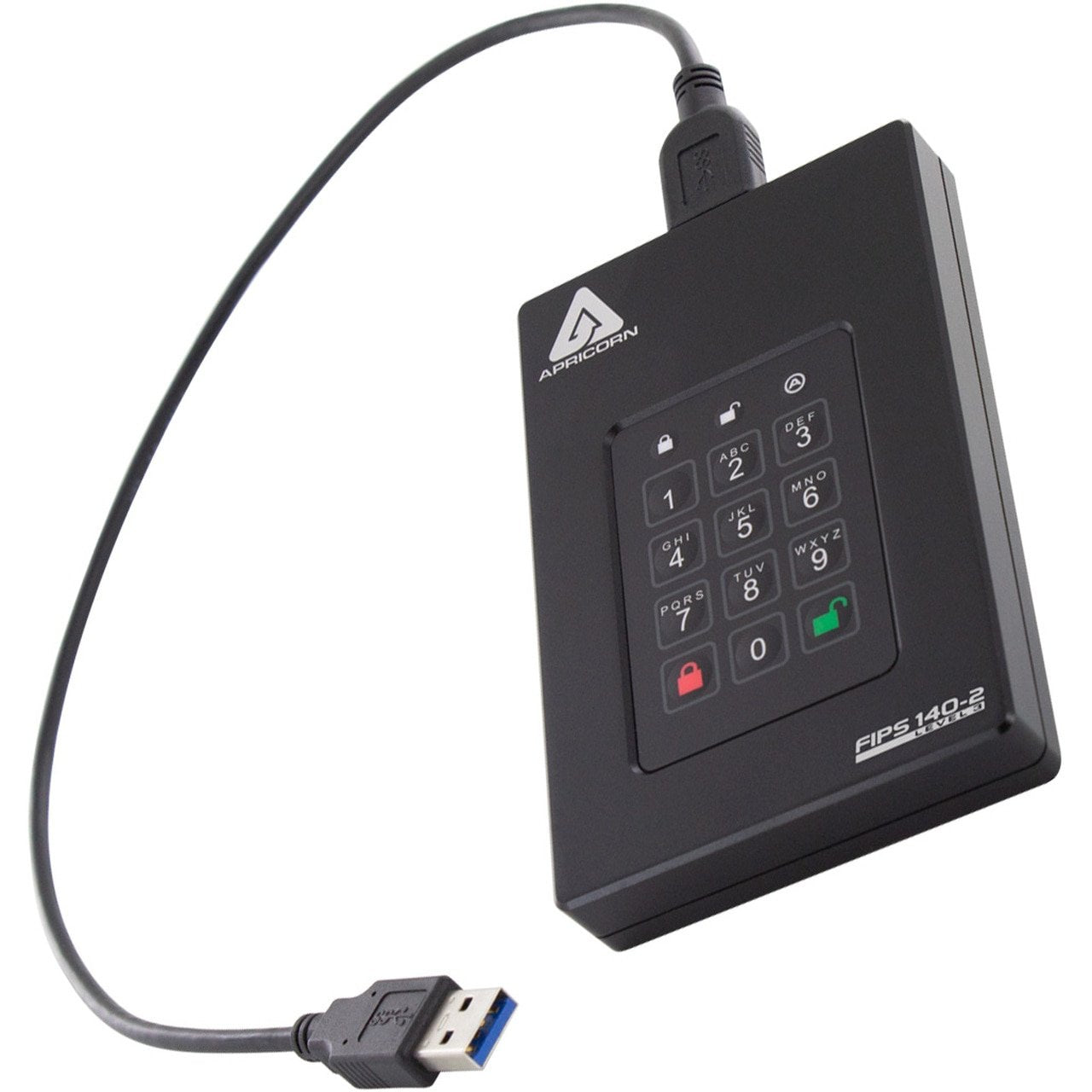 Apricorn Festplatte Aegis Fortress L3 - 4 Tb - Usb 3.1 - Negro