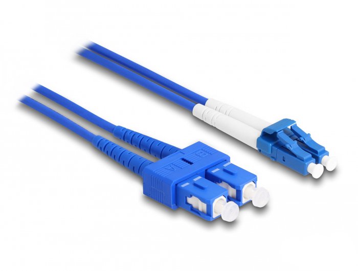 Delock Lwl Cable Mit Metallarmierung Lc Duplex Zu Sc Duplex Singlemode Os2 2 M