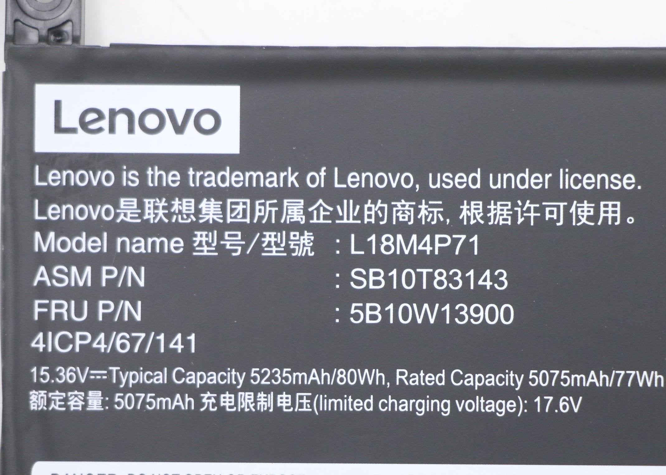 EAN 5704174403012 - Lenovo 5B10W13900 refacción para laptop Batería imagen 5
