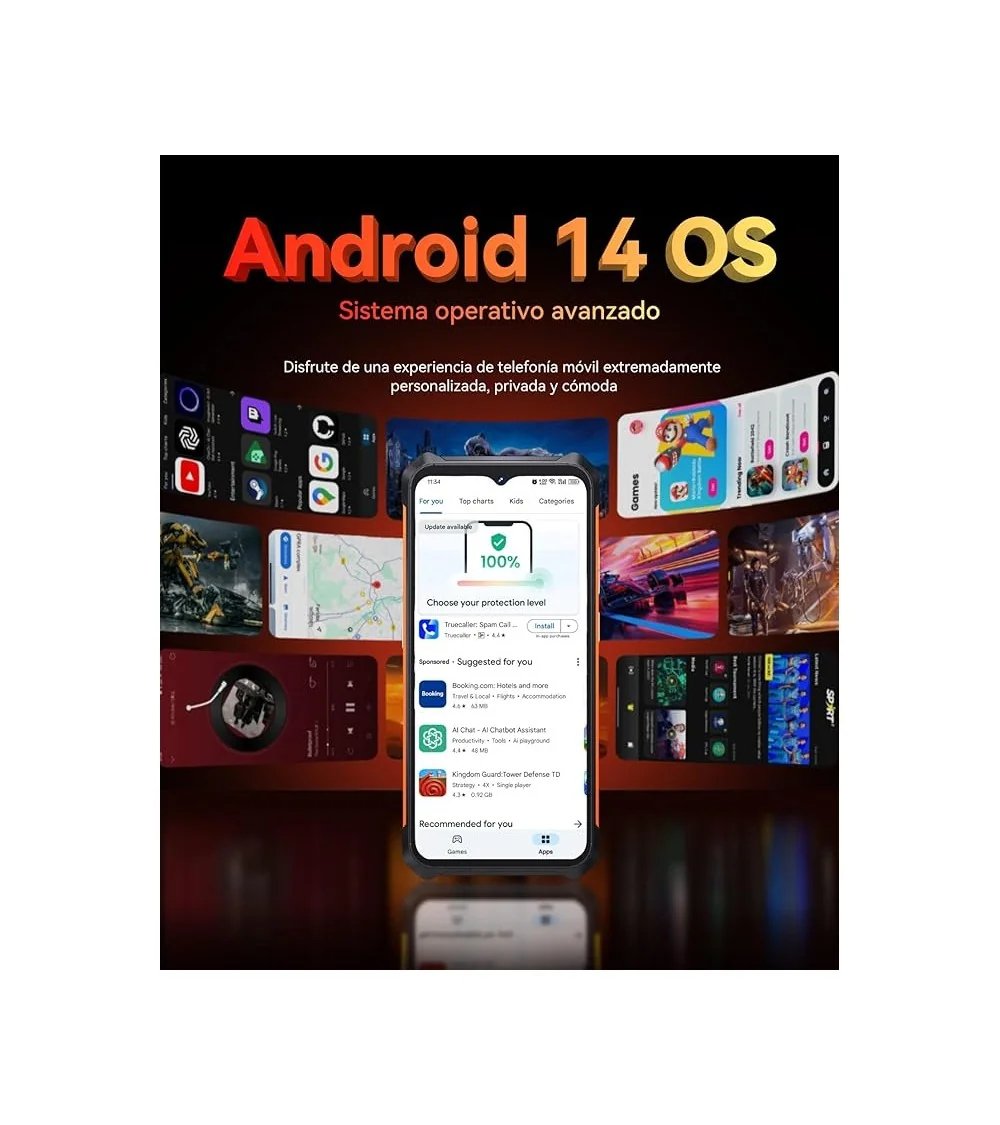 EAN 6924136722633 - Cubot King Kong ES 16,5 cm (6.5") SIM doble Android 14 4G USB Tipo C 6 GB 128 GB 5100 mAh Negro, Naranja imagen 6