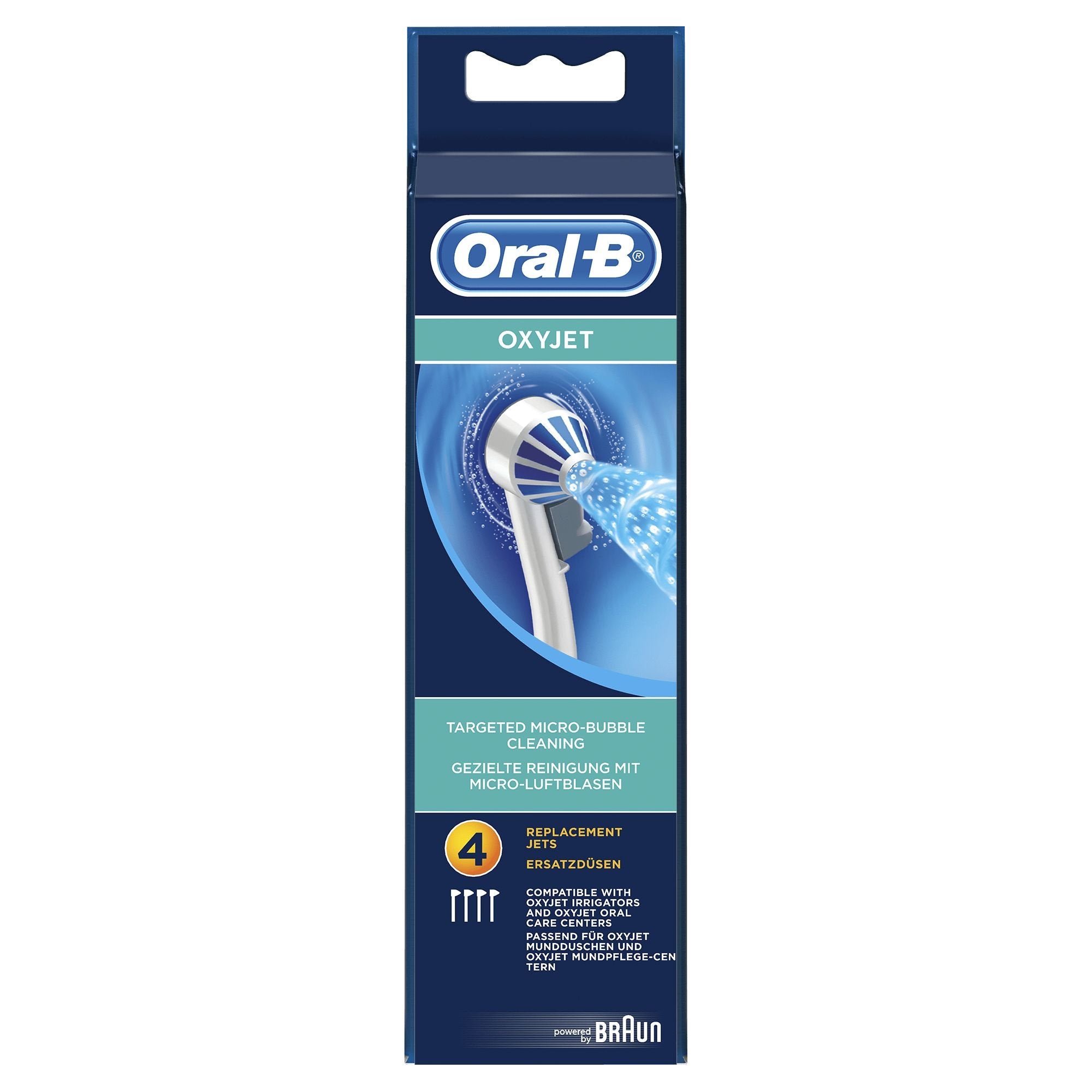 Pack 4 Cabezales De Recambio Originales Oral-B Para Irrigador Oxyjet