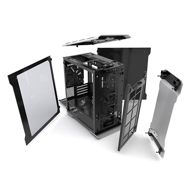 Phanteks Enthoo Evolv Micro-Atx Tempered Glass Plata