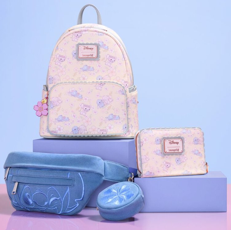 EAN 0671803540156 - Loungefly Stitch Ohana Canvas Convertible riñonera Azul imagen 4