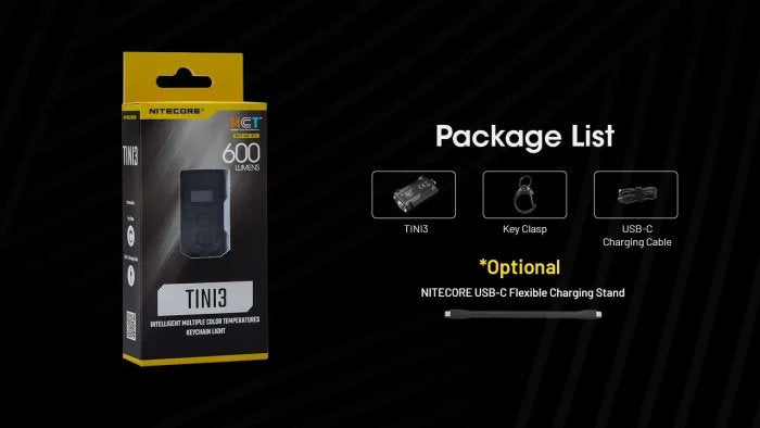 EAN 6952506408917 - Nitecore TINI3 Negro Linterna de llavero LED imagen 2