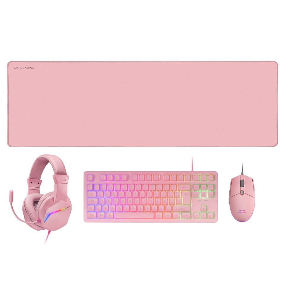 EAN 8435693103387 - Mars Gaming MCP-RGB3 teclado Ratón incluido Juego USB QWERTY imagen 1