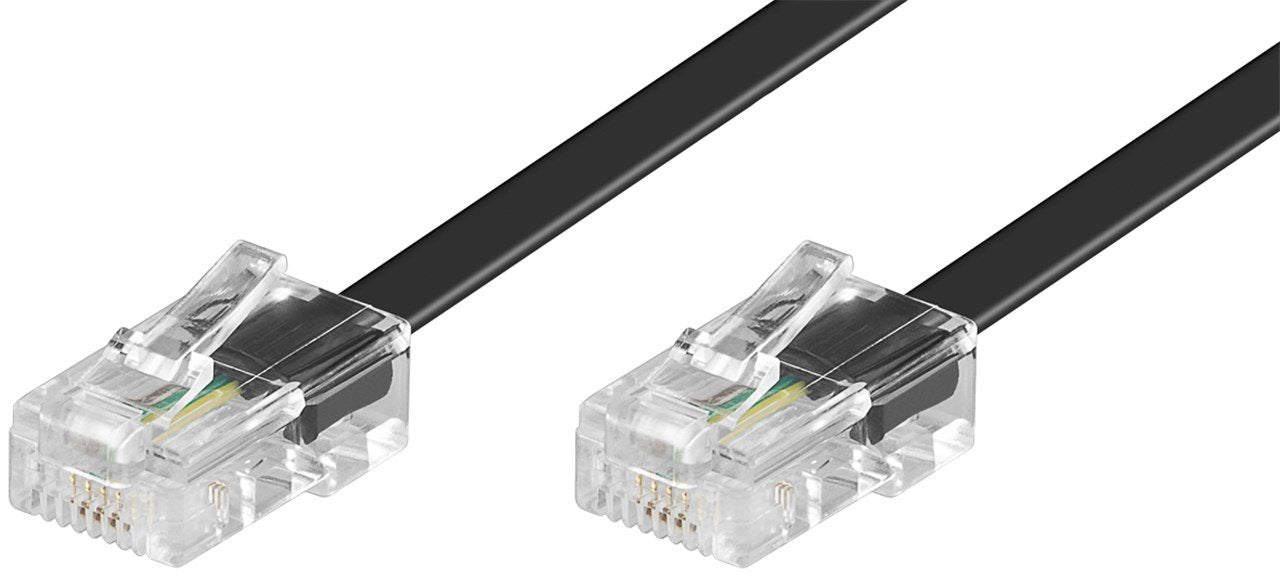 Goobay 50255, 3 M, Rj45, Rj45, Negro, Macho/Macho
