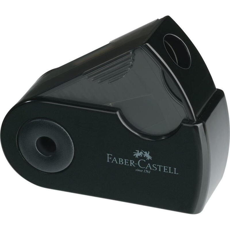 Faber Castell Afilalápices Sleeve Mini Con Funda Y Depósito Negro