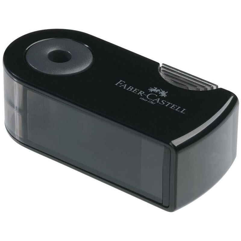 Faber Castell Afilalápices Sleeve Mini Con Funda Y Depósito Negro