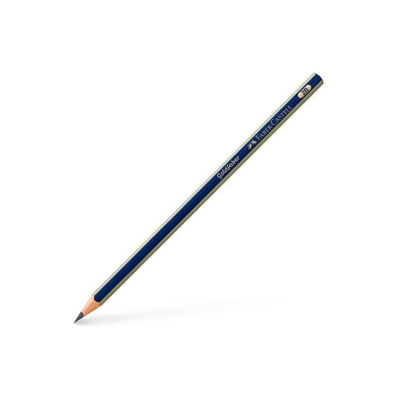 Faber Castell Lápiz De Grafito 1221 Goldfaber 2b -En Blister De 2