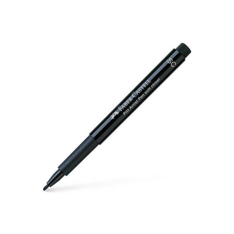 Faber Castell Rotulador Pitt Artist Pen Soft Calligraphy Negro