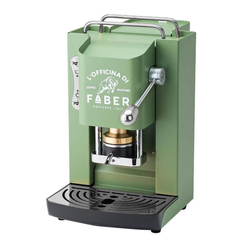 Faber Pro Deluxe Ese Pad Espressomaschine Acid Verde & Chrom
