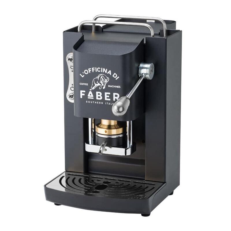 Faber Pro Deluxe Ese Pad Espressomaschine Matt Negro & Chrom