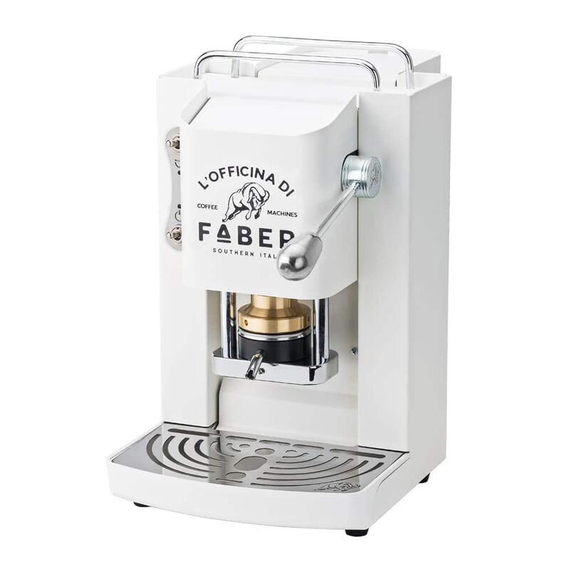 Faber Pro Deluxe Ese Pad Espressomaschine Pure Blanco & Chrom