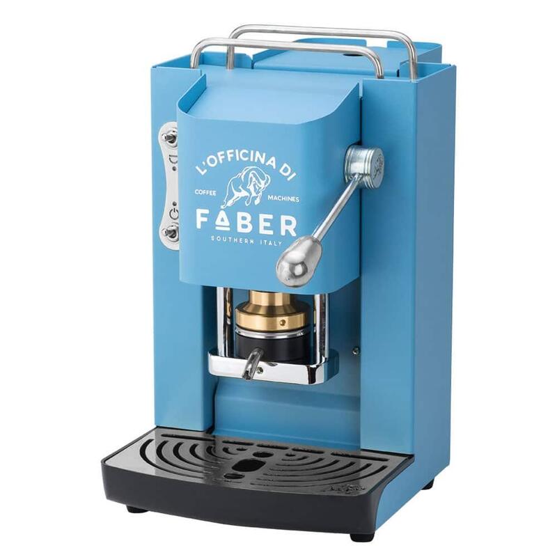 Faber Pro Deluxe Ese Pad Espressomaschine Torquoise & Chrom