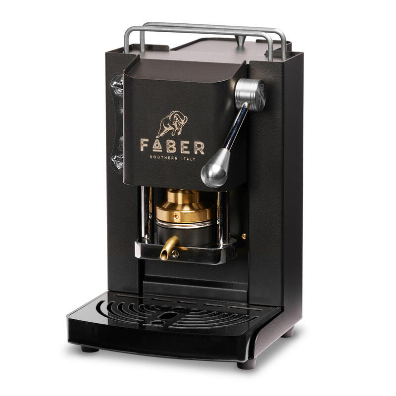 Faber Pro Mini Deluxe Ese Pad Espressomaschine Matt Negro Chrom
