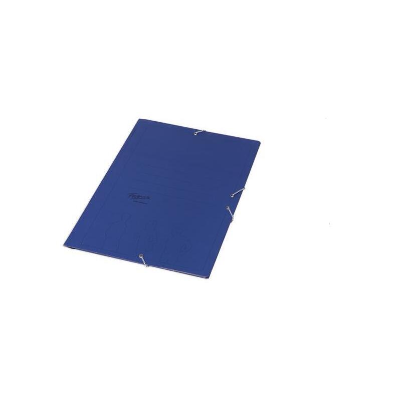 Fabrisa Carpeta De Gomas Azul Basica Sin Solapas Cuarto -25u-