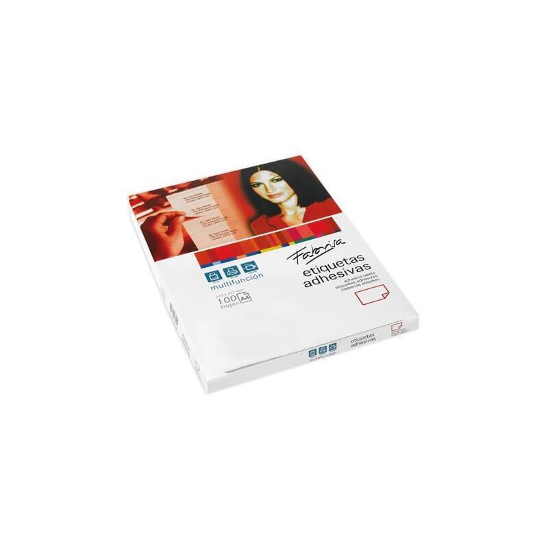 Fabrisa Etiquetas Adhesivas Multifunción 105x40mm C/Rectos 14 X 100h Blanco
