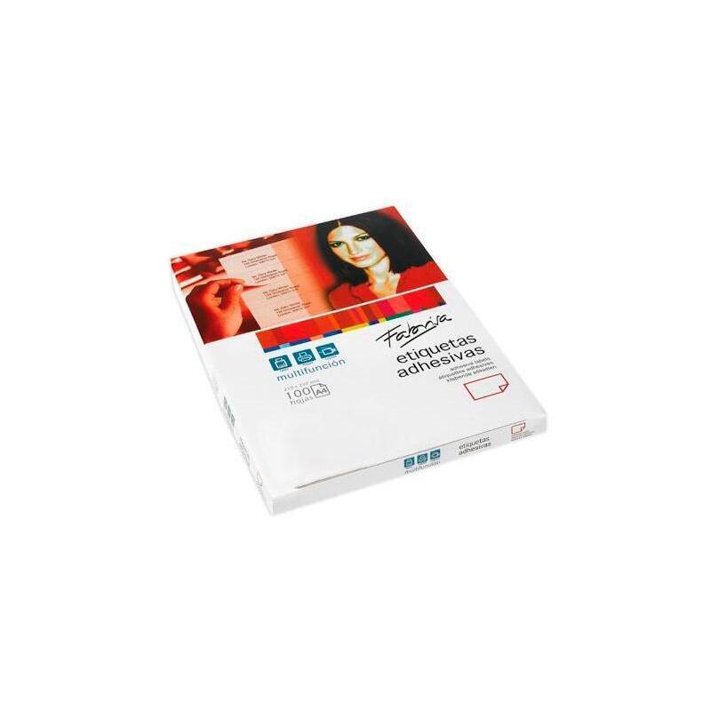 Fabrisa Etiquetas Adhesivas Multifunción 99,1x34mm C/Rectos 16 X 100h Blanco