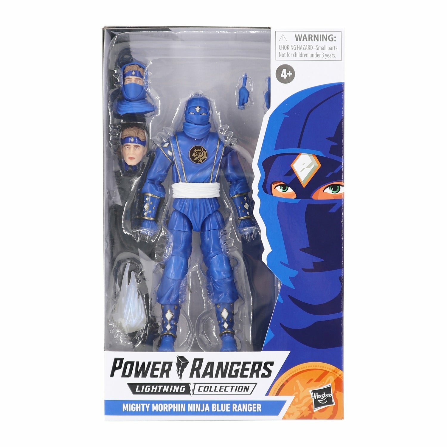 Figura Ninja Blue Ranger Power Rangers Lightning Collection 15cm
