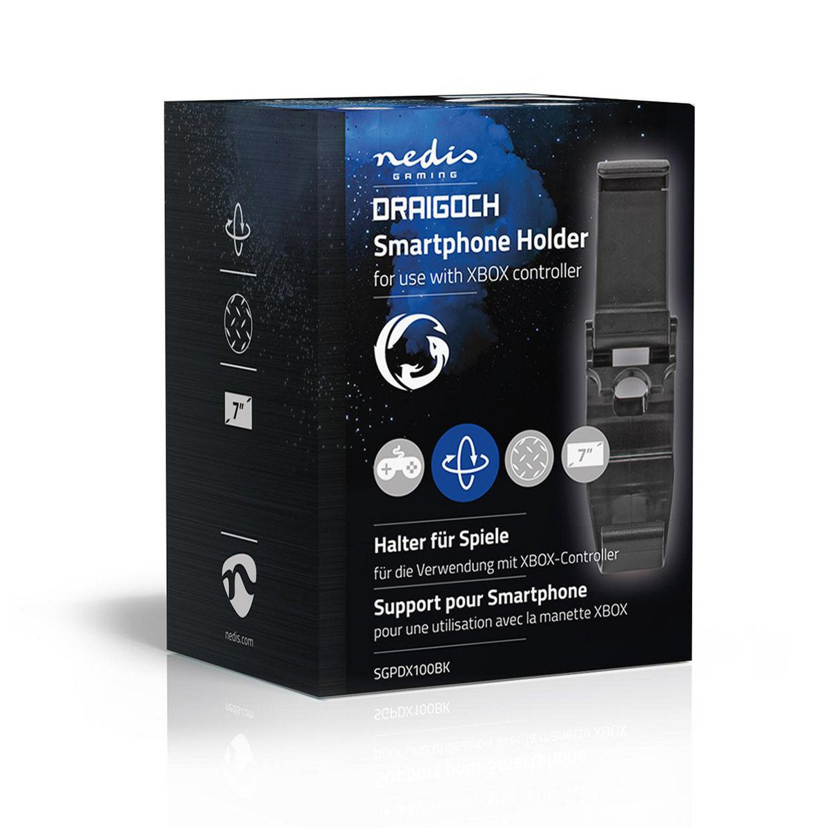 EAN 5412810330645 - Nedis SGPDX100BK soporte Soporte pasivo Teléfono móvil/smartphone Negro imagen 7