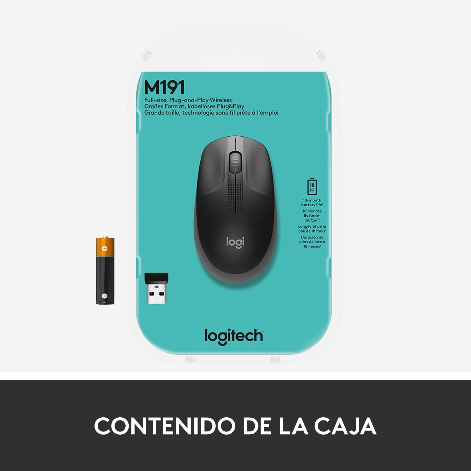 EAN 5099206091825 - Logitech 910-005905 ratón Oficina Ambidextro RF inalámbrico Óptico 1000 DPI imagen 13