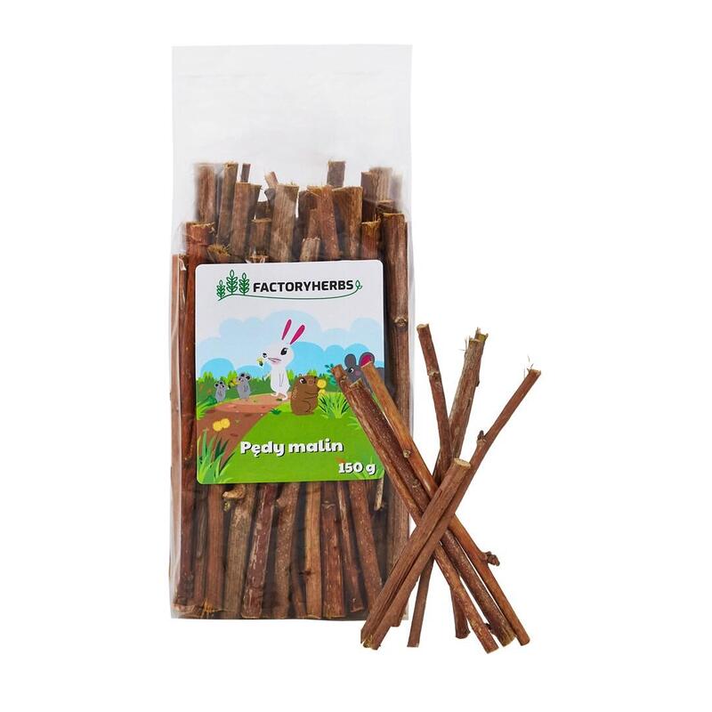 Factoryherbs Brotes De Frambuesa Delicia Para Roedores Y Conejos - 150g