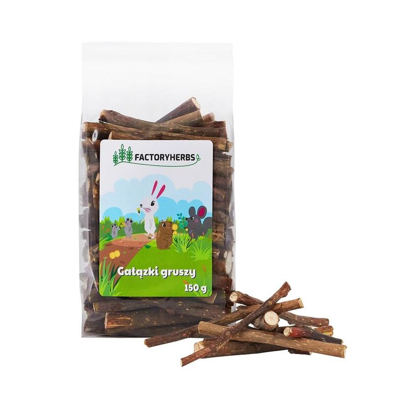 Factoryherbs Pear Branches Golosina Para Roedores Y Conejos - 150g