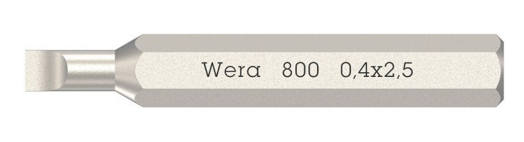 Wera 800 Micro Bits 0,40 X 2,5 X 30mm