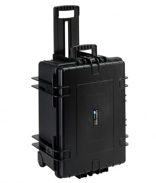 B&W 6800/B/Si Caja Para Equipo Maletín Con Ruedas Negro