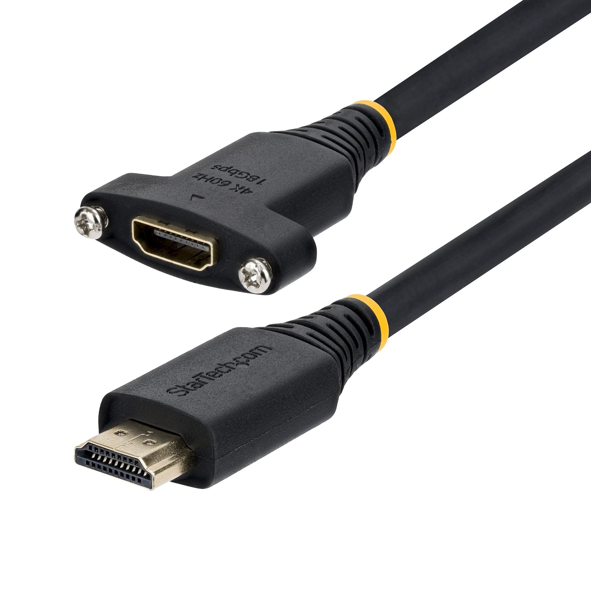 Startech.Com Startech - High Speed - Cable Alargador Hdmi Con Ethernet - Hdmi Macho A Hdmi Hembra - 2 M - Negro - Panelmontage, 1440p (Uwqhd)