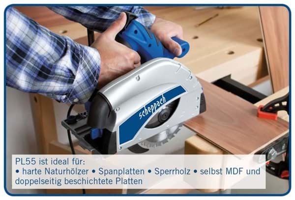 EAN 4046664025665 - Scheppach PL55 16 cm Negro, Azul, Plata 9500 RPM 1200 W imagen 2