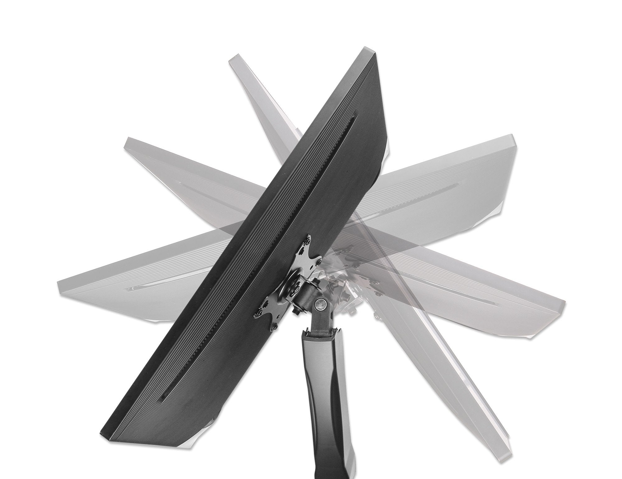 Manhattan 2-Fach Monitorhalterung Gasdruck Aluminium