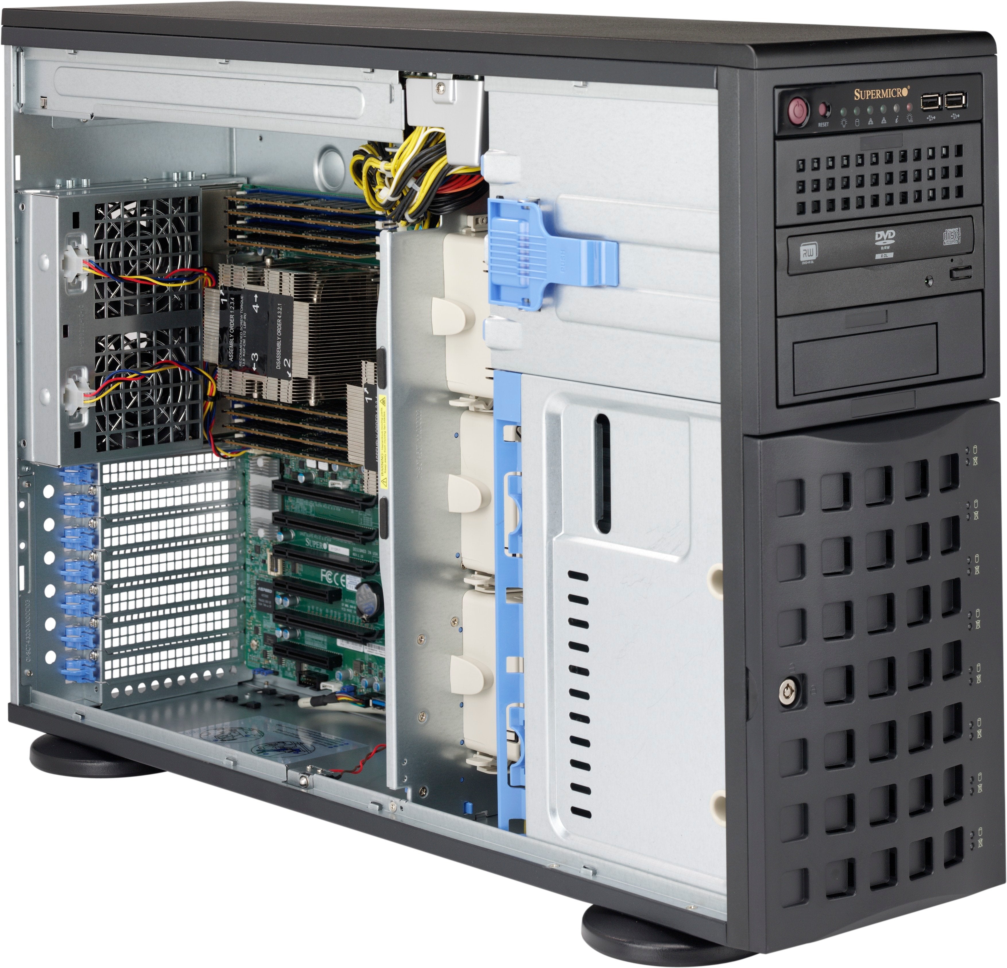 EAN 672042434435 - Supermicro CSE-745BAC-R1K23B-SQ carcasa de ordenador Full Tower Negro 1230 W imagen 1