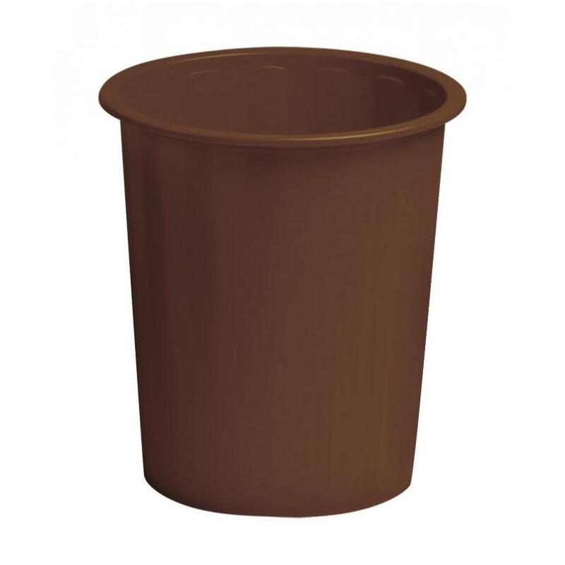 Faibo Papelera De Plástico En Polipropileno 310x280 Mm Cerrada 14 L Serie 305 Marron
